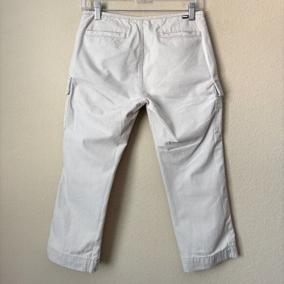 Tommy Hilfiger Vintage 90s Y2K Low Rise Cargo Capri Cropped Khaki Pants - Picture 6 of 9